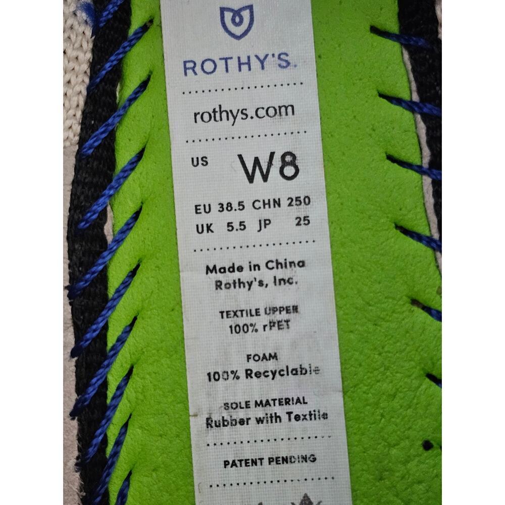 Rothy's Womens Rounde toe The Flat light Gold Metallic size 8 - Picture 6 of 8